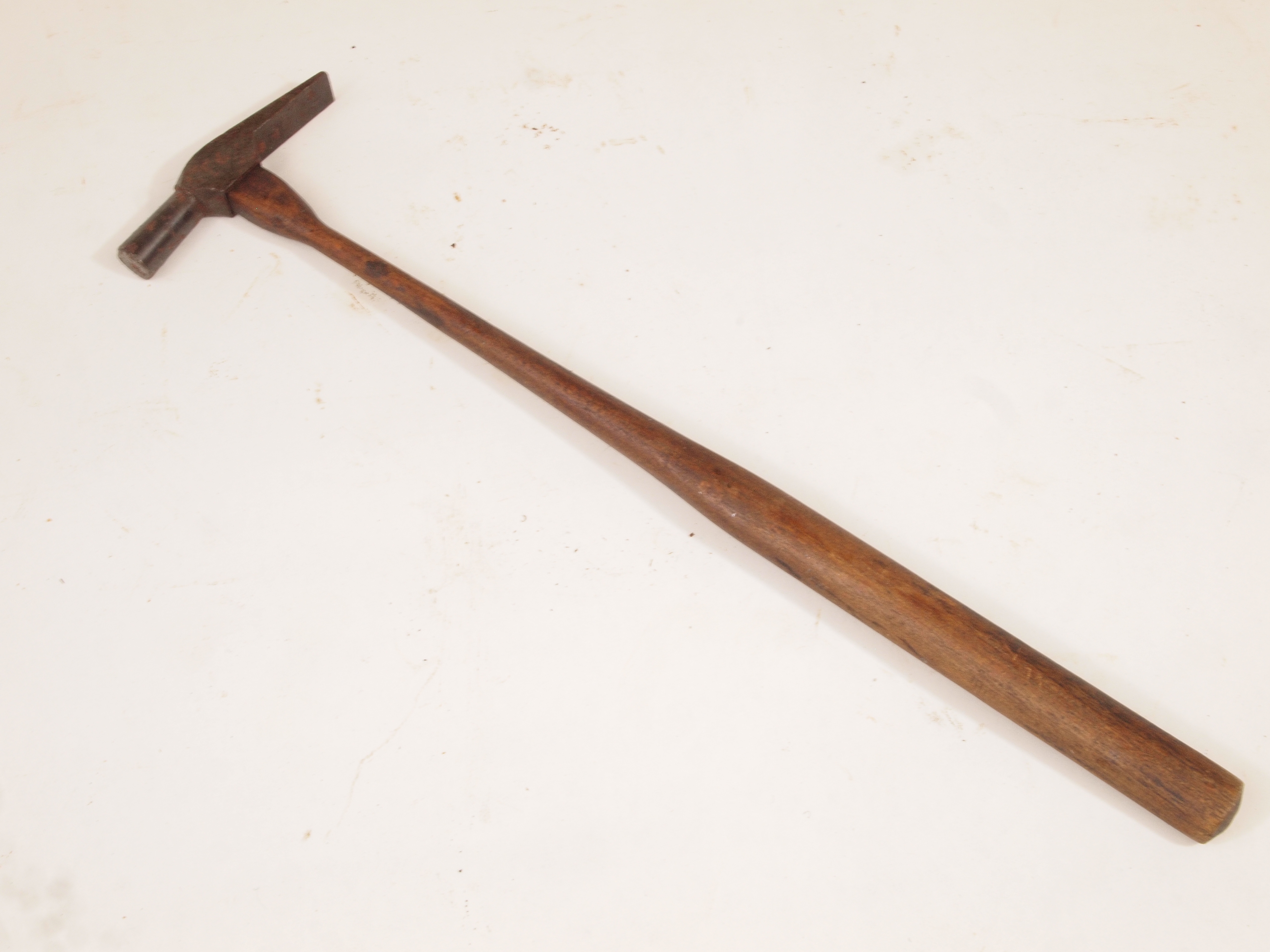 Old Vtg Small Hammer Wood Wooden Handle Metal Head 10 1/2 Long